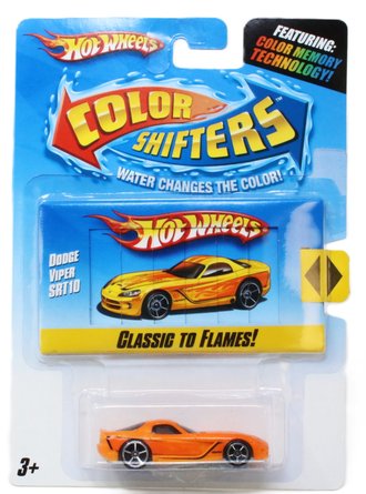 1:64 Color Shifters - Dodge Viper SRT10 Classic To Flames (Orange/Yellow)