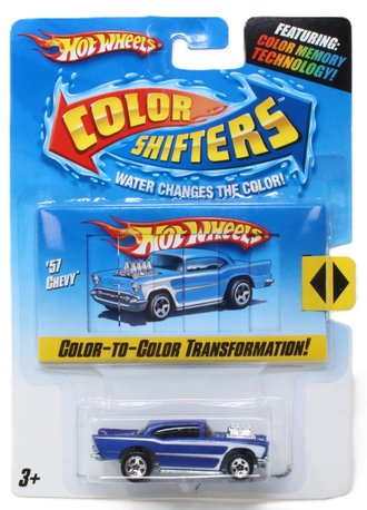 1:64 Color Shifters - 1957 Chevy Color-To-Color Transformation (Blue/Purple)