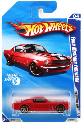 1:64 Faster Than Ever - Ford Mustang Fastback (Red w/Black/White Stripes) 1:64 Faster Than Ever - Ford Mustang Fastback (Red w/Black/White Stripes)