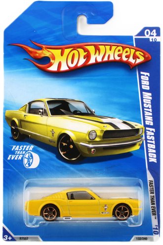 1:64 Faster Than Ever - Ford Mustang Fastback (Yellow w/Black/White Stripes) 1:64 Faster Than Ever - Ford Mustang Fastback (Yellow w/Black/White Stripes)