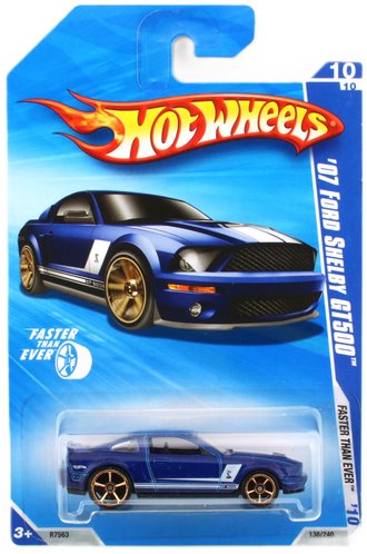 1:64 Faster Than Ever - 2007 Ford Shelby GT500 (Blue w/White Stripes) 1:64 Faster Than Ever - 2007 Ford Shelby GT500 (Blue w/White Stripes)