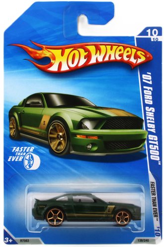 1:64 Faster Than Ever - 2007 Ford Shelby GT500 (Green w/Gold Stripes) 1:64 Faster Than Ever - 2007 Ford Shelby GT500 (Green w/Gold Stripes)