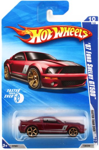 1:64 Faster Than Ever - 2007 Ford Shelby GT500 (Burgundy w/White Stripes) 1:64 Faster Than Ever - 2007 Ford Shelby GT500 (Burgundy w/White Stripes)