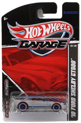 1:64 Hot Wheels Garage - 2010 Ford Shelby GT500 (Grey/Blue)