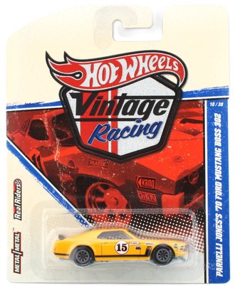 1:64 Vintage Racing - Parnelli Jones's 1970 Ford Mustang Boss 302 (Yellow)