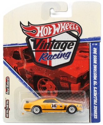 1:64 Vintage Racing - George Follmer's 1970 Mustang Boss 302 (Yellow)