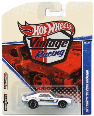 1:64 Vintage Racing - Ed Terry's 1970 Ford Mustang (White)