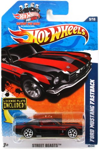 1:64 Ford Mustang Fastback (Black w/Red Stripes) 1:64 Ford Mustang Fastback (Black w/Red Stripes)
