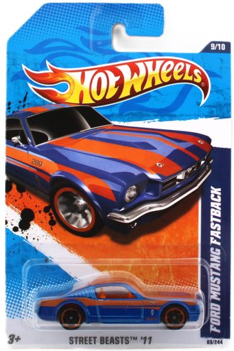 1:64 Ford Mustang Fastback (Blue w/Orange Stripes) 1:64 Ford Mustang Fastback (Blue w/Orange Stripes)