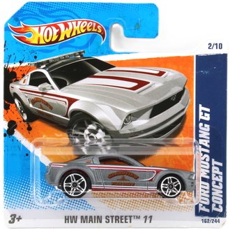 1:64 Ford Mustang GT Concept (Grandview Fire Dept. - Silver w/Red/White Stripes) - Short Card 1:64 Ford Mustang GT Concept (Grandview Fire Dept. - Silver w/Red/White Stripes) - Short Card
