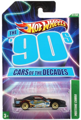 1:64 90s Cars of The Decades - Mustang Cobra (Black)