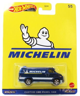 Hot Wheels Premium - Speed Shop Garage - Custom GMC Panel Van "Michelin" (Blue)
