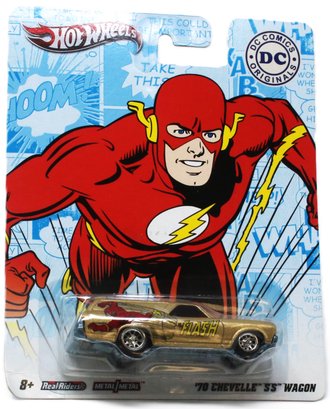 Hot Wheels Premium - DC Comics - '70 Chevelle SS Wagon "The Flash" (Gold)