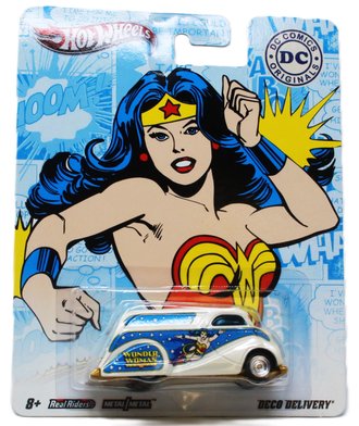 Hot Wheels Premium - DC Comics - Deco Delivery "Wonder Woman' (White/Blue)