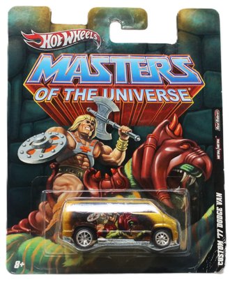 Hot Wheels Premium - Masters of The Universe - Custom '77 Dodge Van (Yellow) ***Soft Corner***