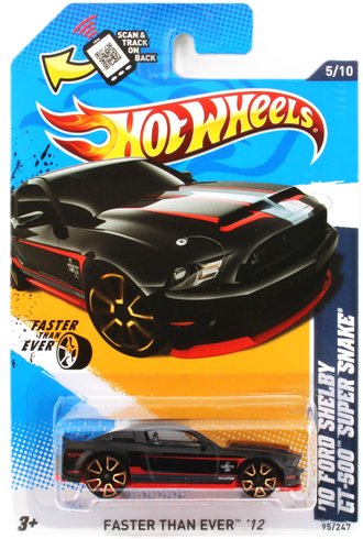 1:64 Faster Than Ever - 2010 Ford Shelby GT-500 Super Snake (Black w/Red Stripes) 1:64 Faster Than Ever - 2010 Ford Shelby GT-500 Super Snake (Black w/Red Stripes)