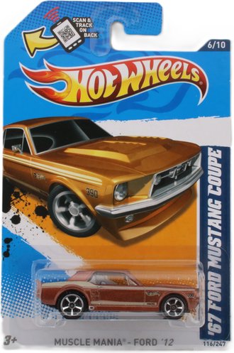 1:64 1967 Ford Mustang Coupe (Bronze w/Tan Stripes) 1:64 1967 Ford Mustang Coupe (Bronze w/Tan Stripes)