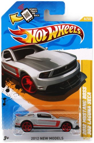 1:64 2012 Mustang Boss 302 Laguna Seca (Silver w/Red Stripes) 1:64 2012 Mustang Boss 302 Laguna Seca (Silver w/Red Stripes)