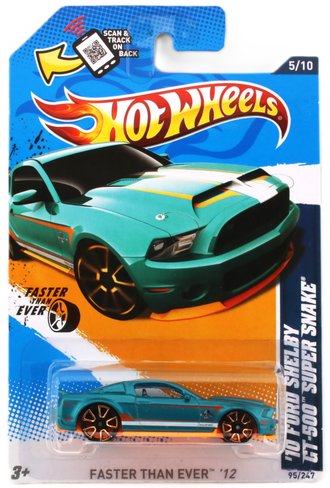 1:64 Faster Than Ever - 2010 Ford Shelby GT-500 Super Snake (Teal w/Orange/White Stripes) 1:64 Faster Than Ever - 2010 Ford Shelby GT-500 Super Snake (Teal w/Orange/White Stripes)