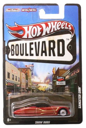 1:64 Hot Wheels - Boulevard - Show Rods - Gangster Grin (Red w/Beige Stripes) 1:64 Hot Wheels - Boulevard - Show Rods - Gangster Grin (Red w/Beige Stripes)