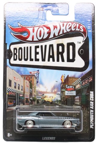 1:64 Boulevard - Legends - Plymouth AAR Cuda (Grey w/Black Hood)