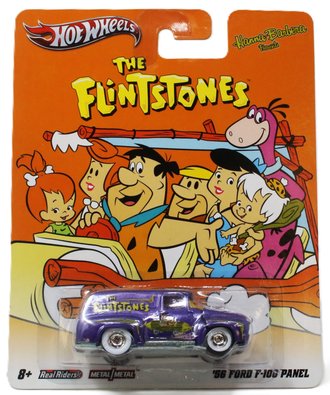 Hot Wheels Premium - Hanna-Barbera - '56 Ford F-100 Panel "The Flinstones" (Purple)