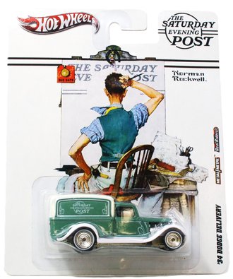 Hot Wheels Premium - The Saturday Evening Post - '34 Dodge Delivery (Green/White)
