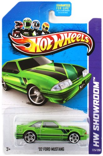 1:64 1992 Ford Mustang (Lime Green w/Black Stripes) 1:64 1992 Ford Mustang (Lime Green w/Black Stripes)