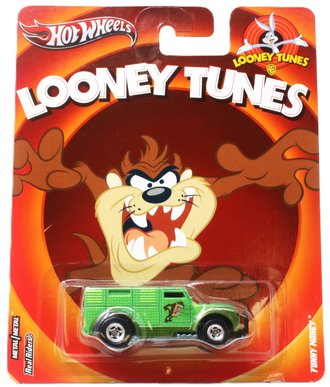Hot Wheels Premium - Looney Tunes - Funny Money "Tasmanian Devil" (Green) ***Card Damage***