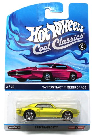 1:64 Cool Classics - 1967 Pontiac Firebird 400 (Light Yellow w/Grey Stripes)