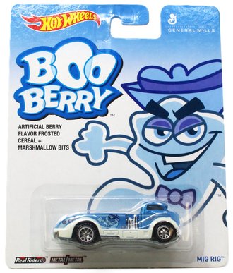 Hot Wheels Premium - General Mills - Mig Rig "Boo Berry" (Blue/White)