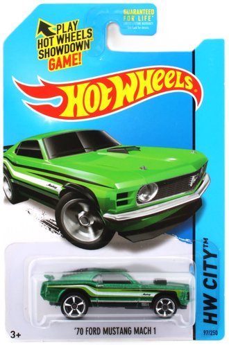 1:64 1970 Ford Mustang Mach I (Green Metallic w/White/Lime Green Stripes) 1:64 1970 Ford Mustang Mach I (Green Metallic w/White/Lime Green Stripes)