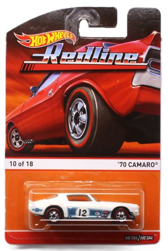 ERROR 1:64 Hot Wheels - Redline - 1970 Camaro #12 (White w/Light Blue Racing Stripes) ERROR 1:64 Hot Wheels - Redline - 1970 Camaro #12 (White w/Light Blue Racing Stripes)