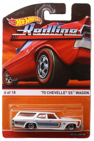 1:64 Hot Wheels - Redline - 1970 Chevelle SS Wagon "SSurf Wagon" (White w/Orange/Blue Stripes) 1:64 Hot Wheels - Redline - 1970 Chevelle SS Wagon "SSurf Wagon" (White w/Orange/Blue Stripes)