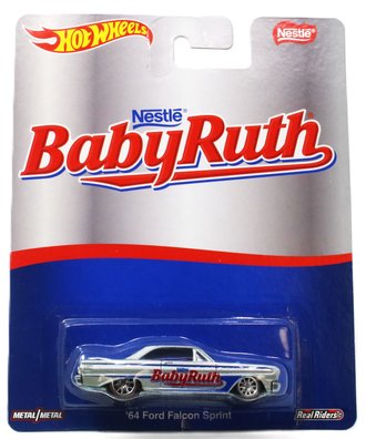 Hot Wheels Premium - Nestle - '64 Ford Falcon Sprint "Baby Ruth" (Silver)