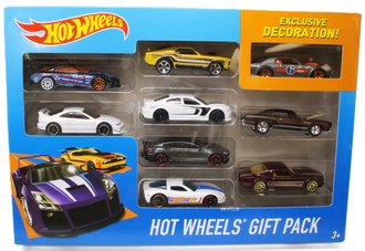 Hot Wheels Gift Pack w/Exclusive '68 Mercury Cougar (Metalflake Gray) (Set of 9)