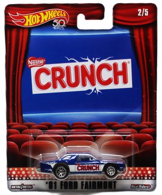 Hot Wheels Premium - Nestle - '81 Ford Fairmont "Crunch" (Blue/White) ***Creased***