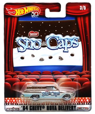 Hot Wheels Premium - Nestle - '64 Chevy Nova Delivery "SnoCaps" (Brown/White)