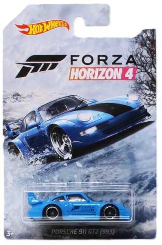1:64 Forza Horizon 4 - Porsche 911 GT2 [993] (Blue w/Black Stripe)