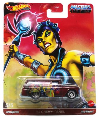 Hot Wheels Premium - Masters of The Universe - '55 Chevy Panel (Dark Red)