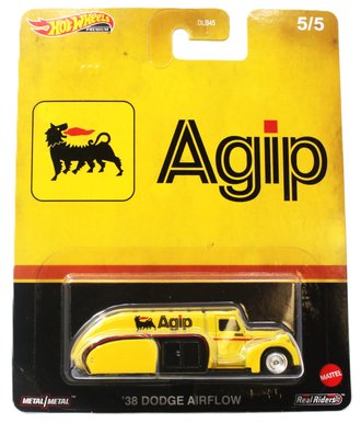 Hot Wheels Premium - Gas & Oil - '38 Dodge Airflow "Agip" (Yellow)