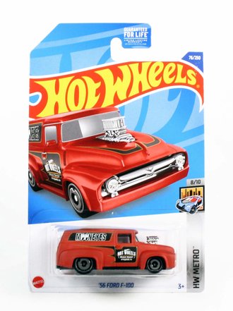 1:64 1956 Ford F-100 Panel Van "Mooneyes" (Red) 1:64 1956 Ford F-100 Panel Van "Mooneyes" (Red)