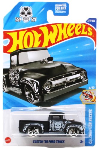 1:64 Custom 1956 Ford Pickup Truck (Black) "2025 Dia De Los Muertos" 1:64 Custom 1956 Ford Pickup Truck (Black) "2025 Dia De Los Muertos"