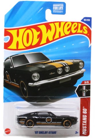 1:64 1967 Shelby GT500 #67 (Black) 1:64 1967 Shelby GT500 #67 (Black)