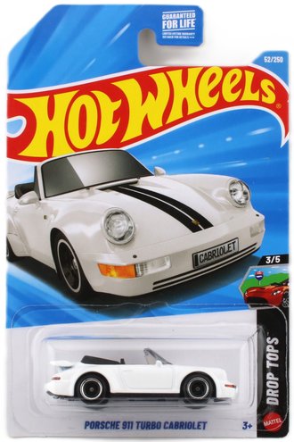 1:64 Porsche 911 Turbo Cabriolet (White w/Black Stripes) 1:64 Porsche 911 Turbo Cabriolet (White w/Black Stripes)