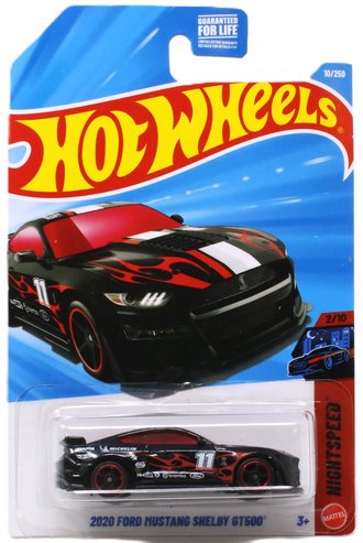 1:64 2020 Ford Mustang Shelby GT500 (Black w/Red Flames) 1:64 2020 Ford Mustang Shelby GT500 (Black w/Red Flames)