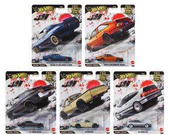 1:64 Hot Wheels 2025 Premium - Car Culture - Japan Historics (Set of 5)