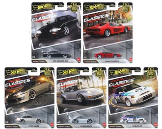 1:64 Hot Wheels 2026 Premium - Car Culture - 10th Anniversary - Modern Classics (Set of 5)