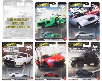 1:64 Hot Wheels 2025 Premium - Fast & Furious - Case N (Case of 10)