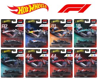1:64 Hot Wheels 2026 Premium - Formula 1 Racing L Assortment (Case of 8)
